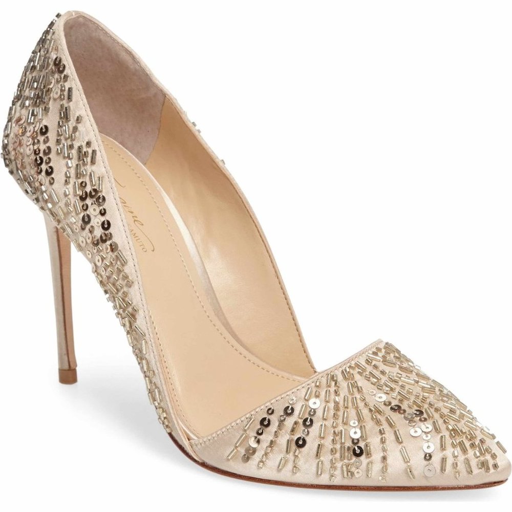 Imagine Vince Camuto Ova Sparkly Pump Stiletto Heels 7.5 - Excellent Condition